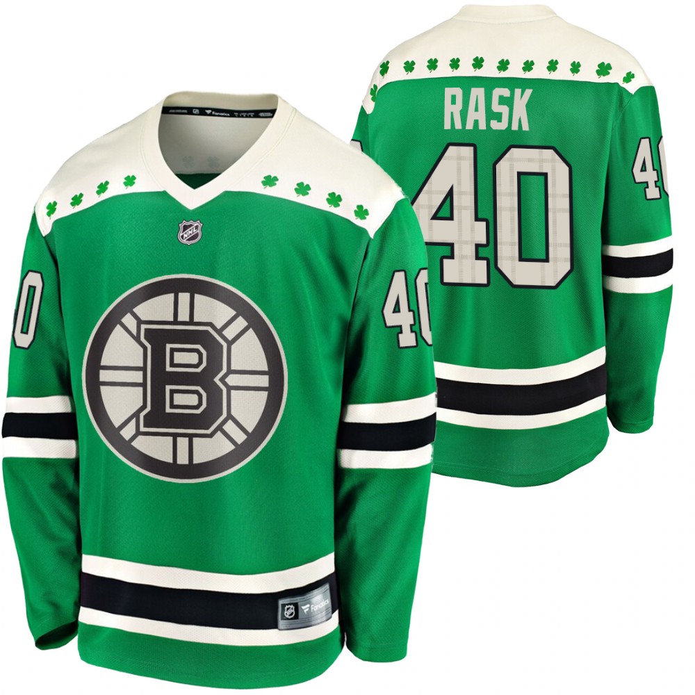 Bruins Tuukka Rask 2020 St. Patrick's Day Green #40 Jersey Replica Player
