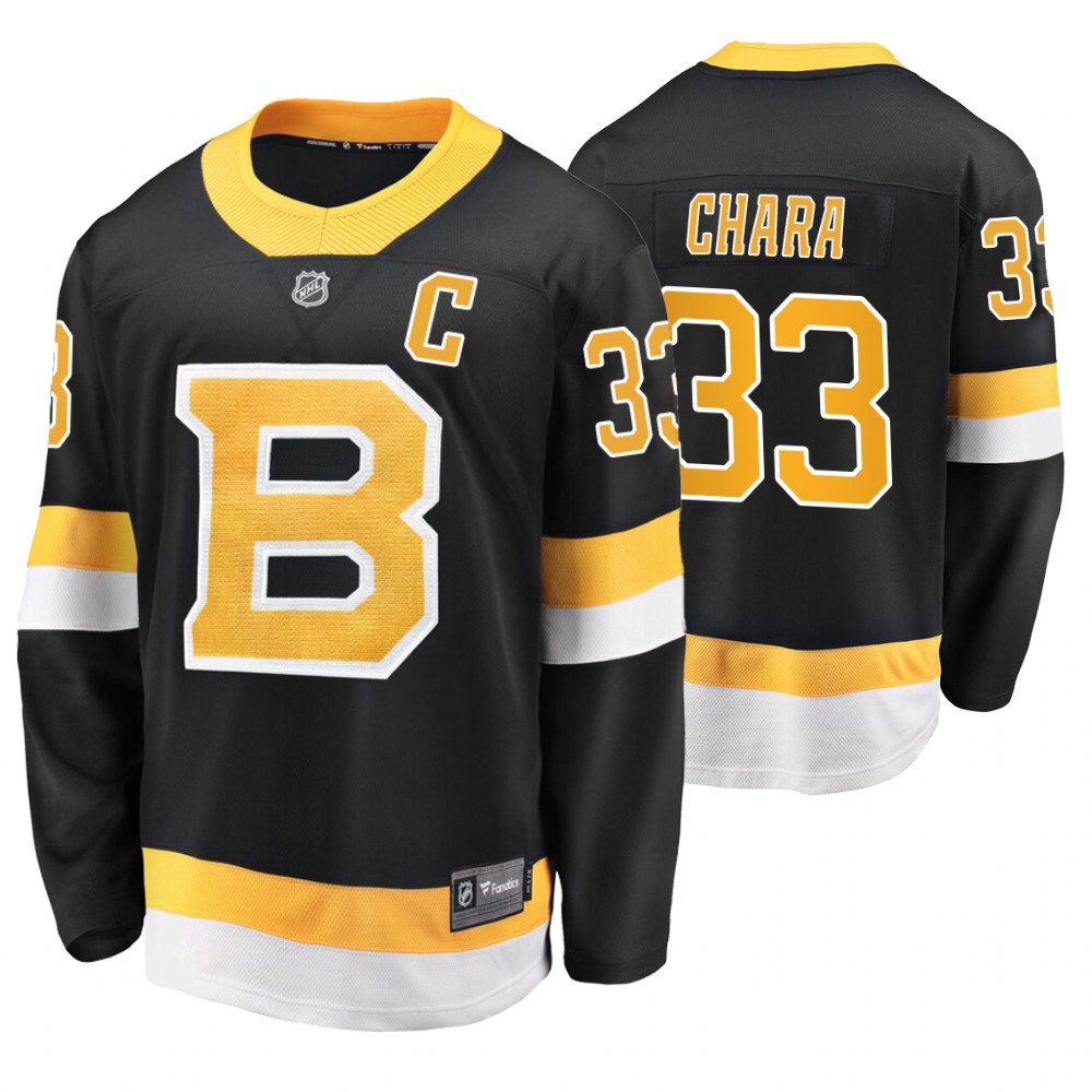 Bruins Zdeno Chara Black Alternate Premier Breakaway Jersey