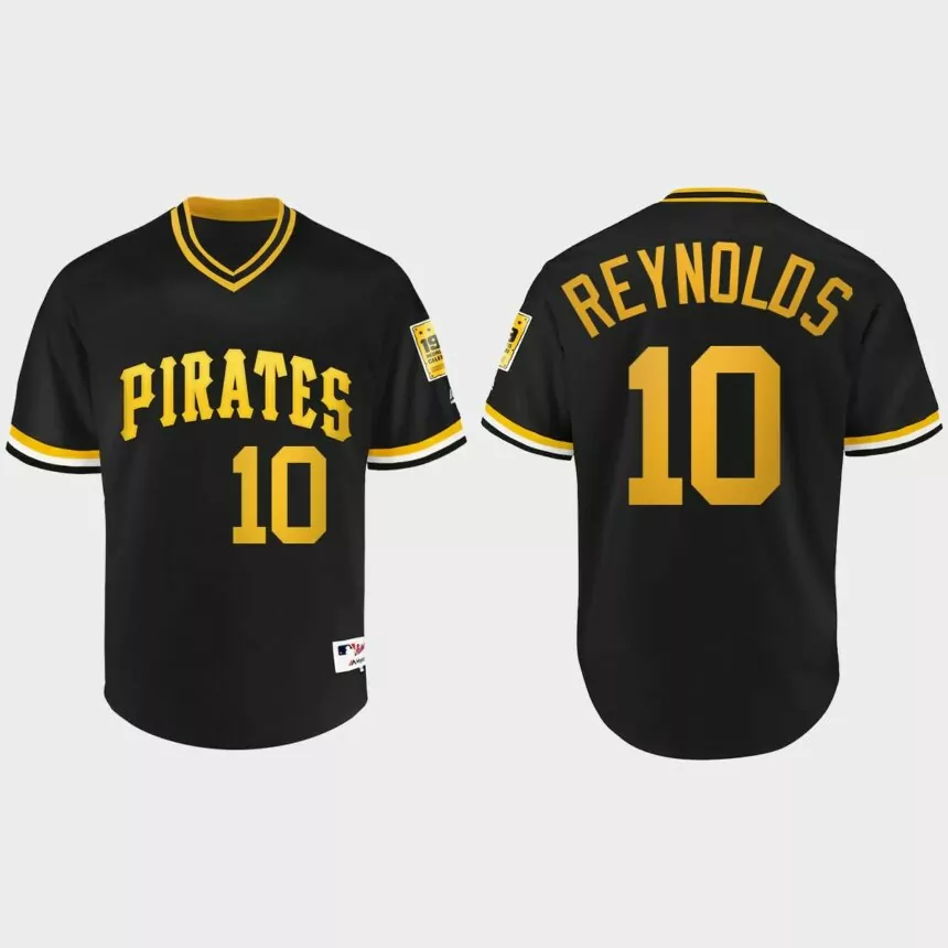 Bryan Reynolds #10 Pittsburgh Pirates Turn Back the Clock 1979 Jersey – Black