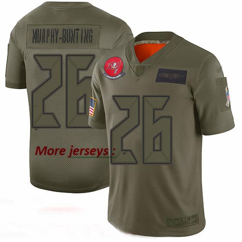 Buccaneers #26 Sean Murphy-Bunting Camo Youth Stitched Football Limited 2019 Salute to Service Jersey