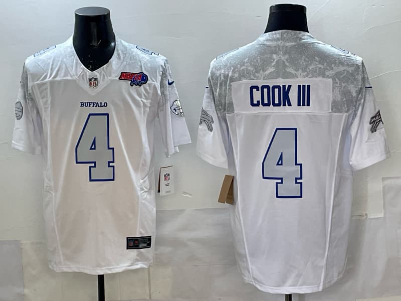 Buffalo   Bills 2025  Jersey All Stitched -  James Cook III - 4