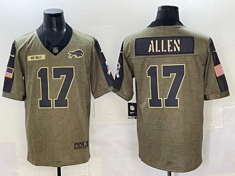 Buffalo  Bills 2025  Jersey All Stitched -  17 Josh Allen