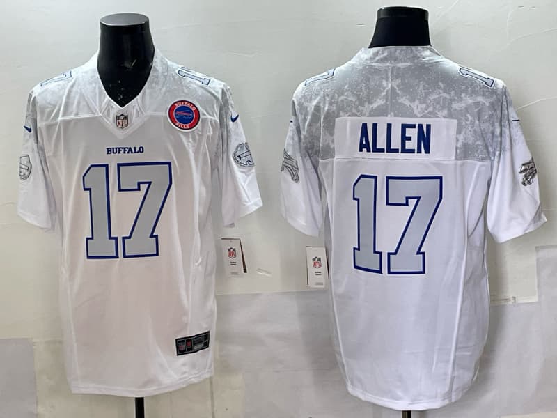 Buffalo Bill s 2025 Jersey All Stitched -    Josh Allen - 17