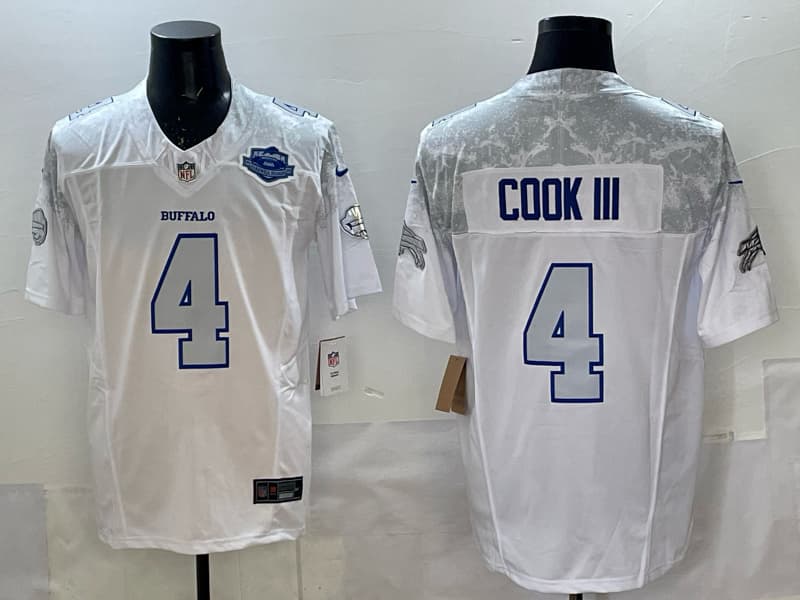 Buffalo Bills   2025  Jersey All Stitched -  James Cook III - 4