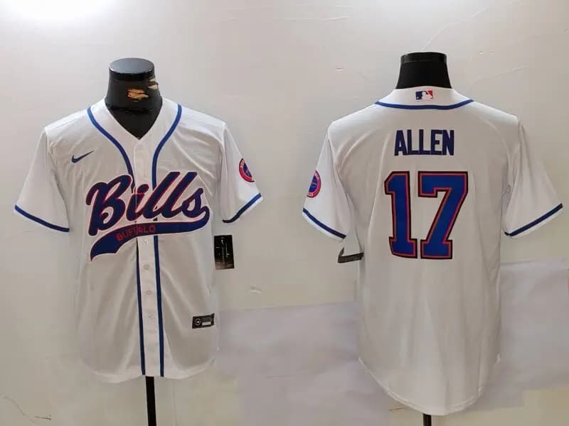 Buffalo Bills  2025 Jersey Stitched -   17 Josh Allen