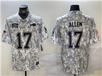 Buffalo Bills #17 Josh Allen Arctic Camo 2024 Salute To Service Limited Jersey