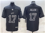 Buffalo Bills #17 Josh Allen Black RFLCTV Limited Jersey