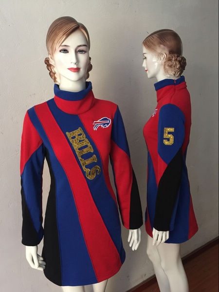 Buffalo Bills #5 Tyrod Taylor NFL Player New Womens Windbreaker