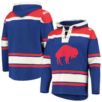 Buffalo Bills '47 Throwback Lacer Pullover Hoodie – Royal