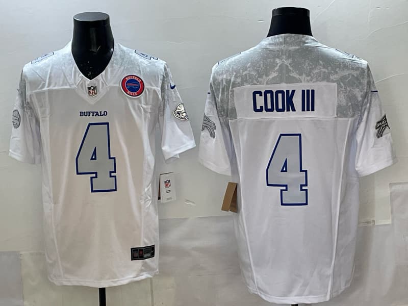 Buffalo Bills 2025  Jersey  All Stitched -   James Cook III - 4