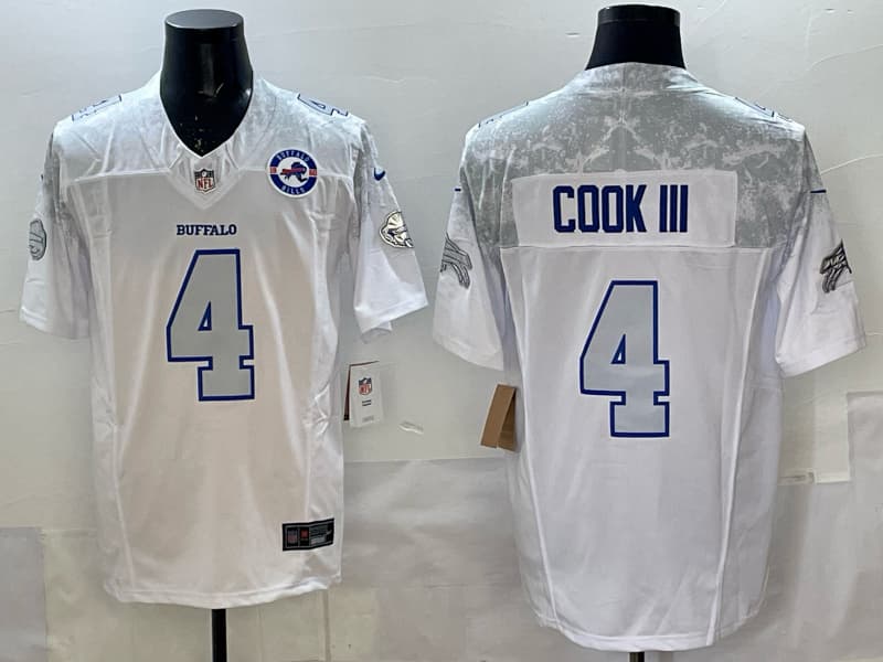 Buffalo Bills 2025  Jersey All Stitched -   James Cook III - 4