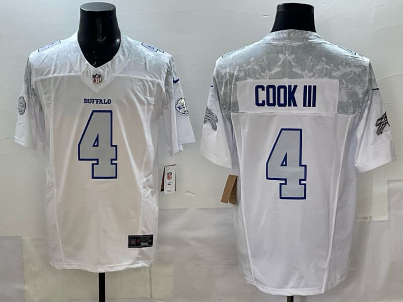 Buffalo Bills 2025  Jersey All Stitched -  James Cook III - 4
