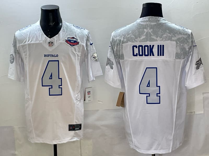 Buffalo Bills 2025  Jersey All Stitched  James Cook III   4
