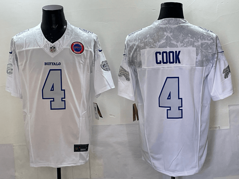 Buffalo Bills 2025 Jersey  All Stitched -   Stadium James Cook - 4
