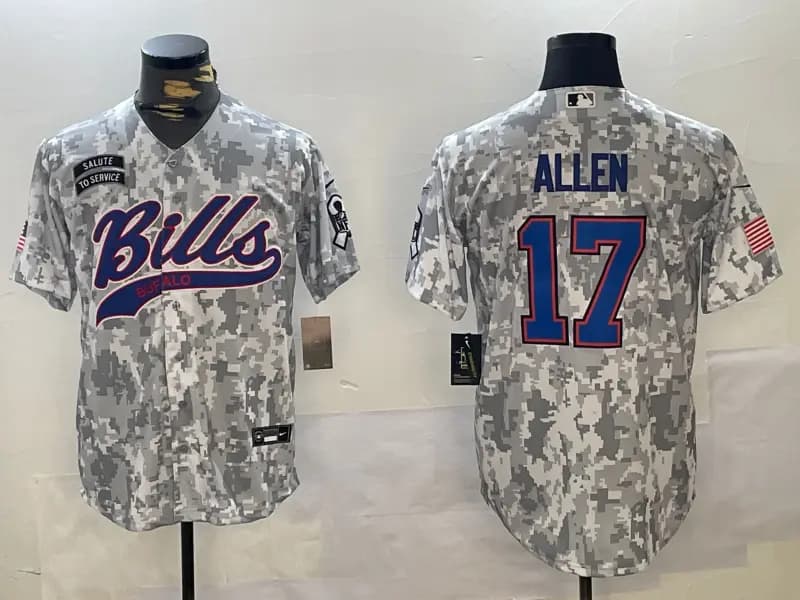 Buffalo Bills 2025 Jersey A ll Stitched -  17 Josh Allen