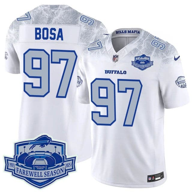 Buffalo Bills 2025 Jersey All Stitched - Farewell to Highmark Stadium Joey Bosa  - 97