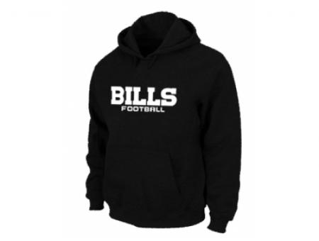 Buffalo Bills Authentic font Pullover Hoodie Black