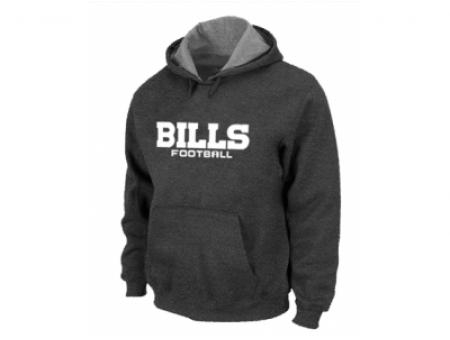 Buffalo Bills Authentic font Pullover Hoodie D.Grey