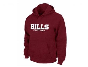 Buffalo Bills Authentic font Pullover Hoodie Red