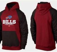 Buffalo Bills Critical Victory Pullover Hoodie Burgundy Red & Black