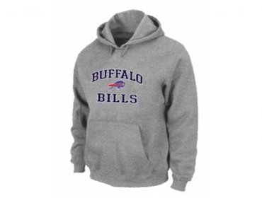 Buffalo Bills Heart & Soul Pullover Hoodie Grey