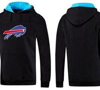 Buffalo Bills Logo Pullover Hoodie Black & Blue