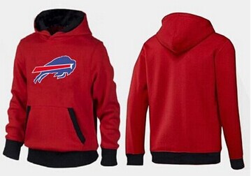 Buffalo Bills Logo Pullover Hoodie Red & Black