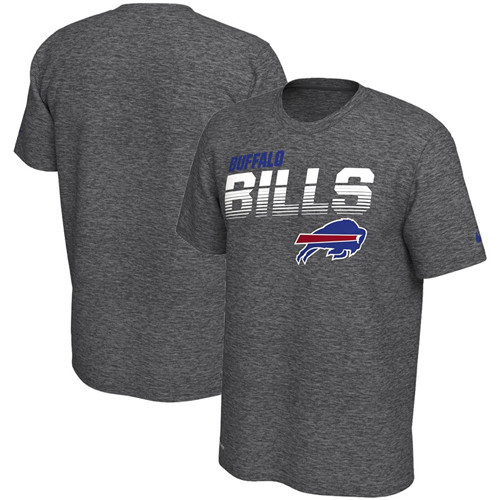 Buffalo Bills Nike Sideline Line Of Scrimmage Legend Performance T-Shirt Heathered Gray