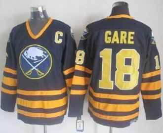 Buffalo Sabres #18 Danny Gare Navy Blue CCM Throwback Stitched NHL Jersey