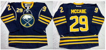 Buffalo Sabres #29 Jake McCabe Navy Blue Home Stitched NHL Jersey