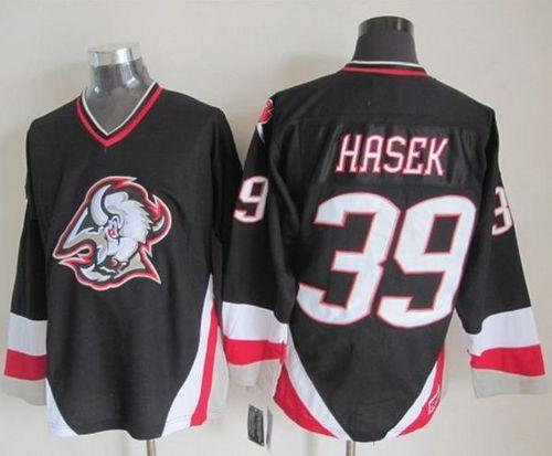 Buffalo Sabres #39 Dominik Hasek Black CCM Throwback Stitched NHL Jersey
