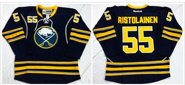 Buffalo Sabres #55 Rasmus Ristolainen Navy Blue Home Stitched NHL Jersey