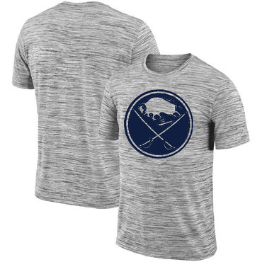 Buffalo Sabres 2018 Heathered Black Sideline Legend Velocity Travel Performance T-Shirt