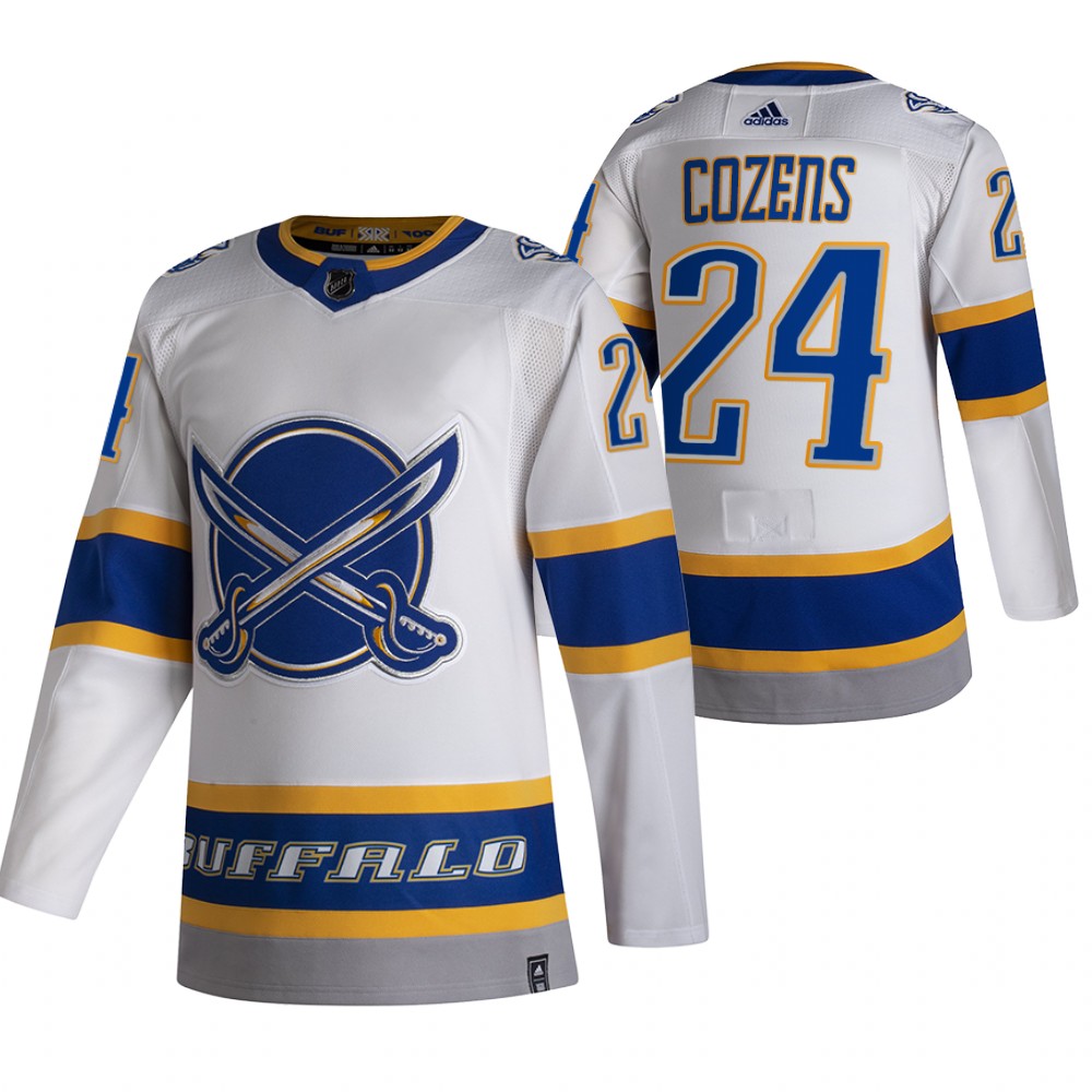 Buffalo Sabres 2021 Reverse Retro Dylan Cozens White Jersey Special Edition