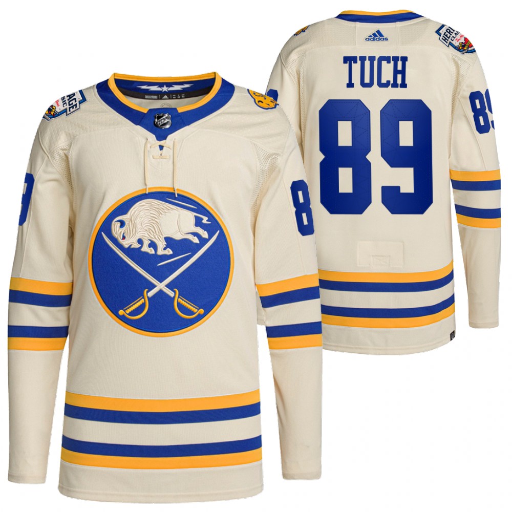 Buffalo Sabres Alex Tuch 2022 Heritage Classic White Primegreen Authentic Jersey
