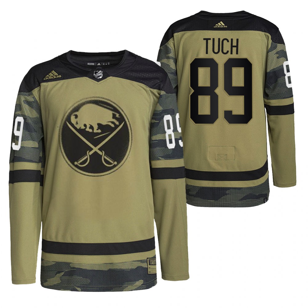 Buffalo Sabres Alex Tuch Camo 2022 Military Appreciation Night Primegreen Authentic Jersey