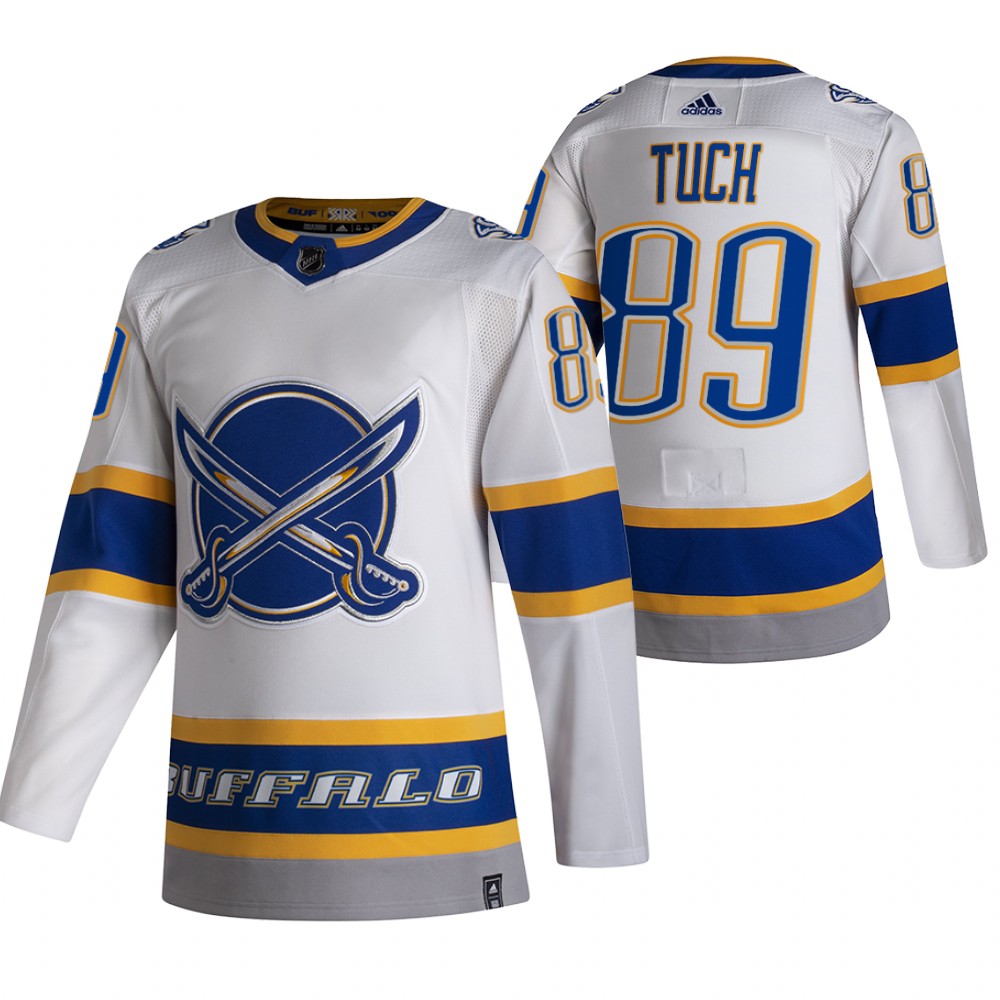 Buffalo Sabres Alex Tuch White 2021 Reverse Retro Special Edition Jersey