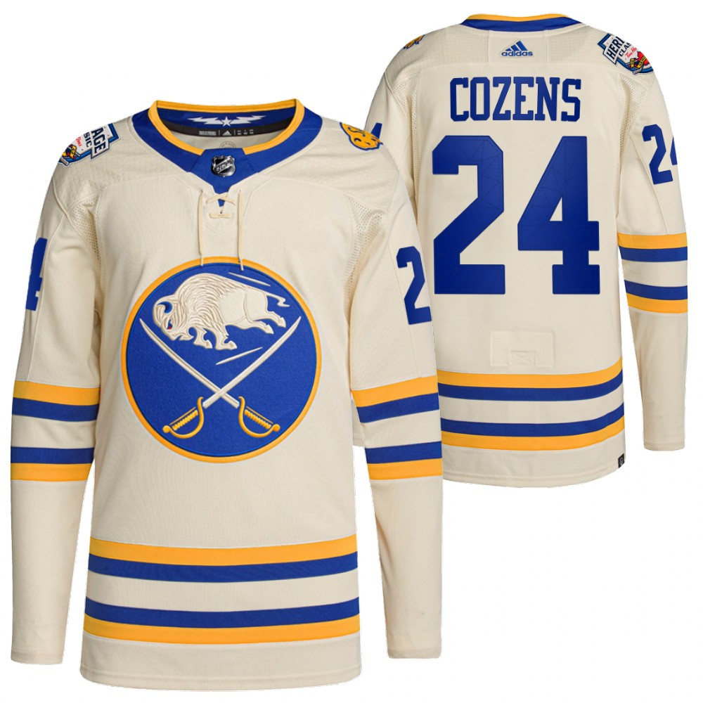 Buffalo Sabres Dylan Cozens 2022 Heritage Classic White Primegreen Authentic Jersey