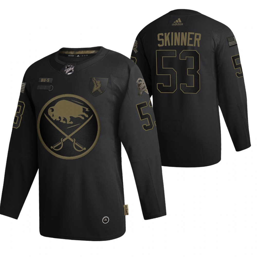 Buffalo Sabres Jeff Skinner Black 2020 Salute To Service Authentic Jersey
