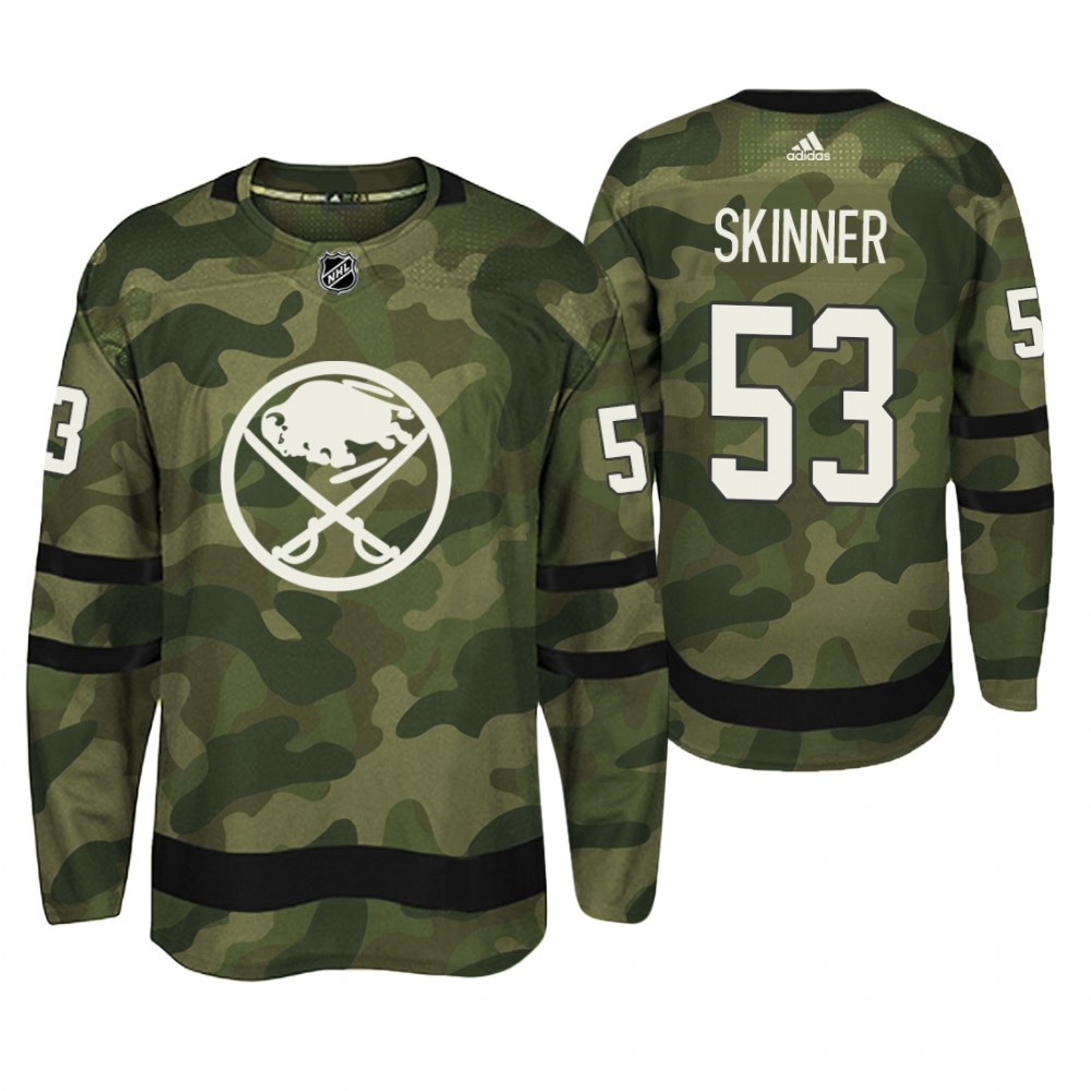 Buffalo Sabres Jeff Skinner Camo Armed Special Forces Player Jersey