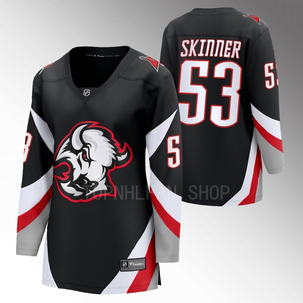 Buffalo Sabres Jeff Skinner Women Black 2022-23 Goathead Alternate Jersey