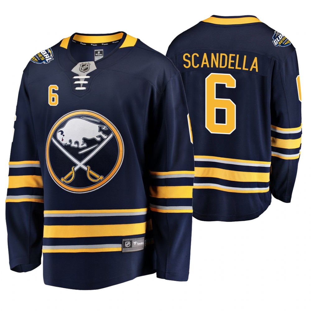 Buffalo Sabres Marco Scandella Navy Fanatics Branded 2019 NHL Global Series Breakaway Player Jersey