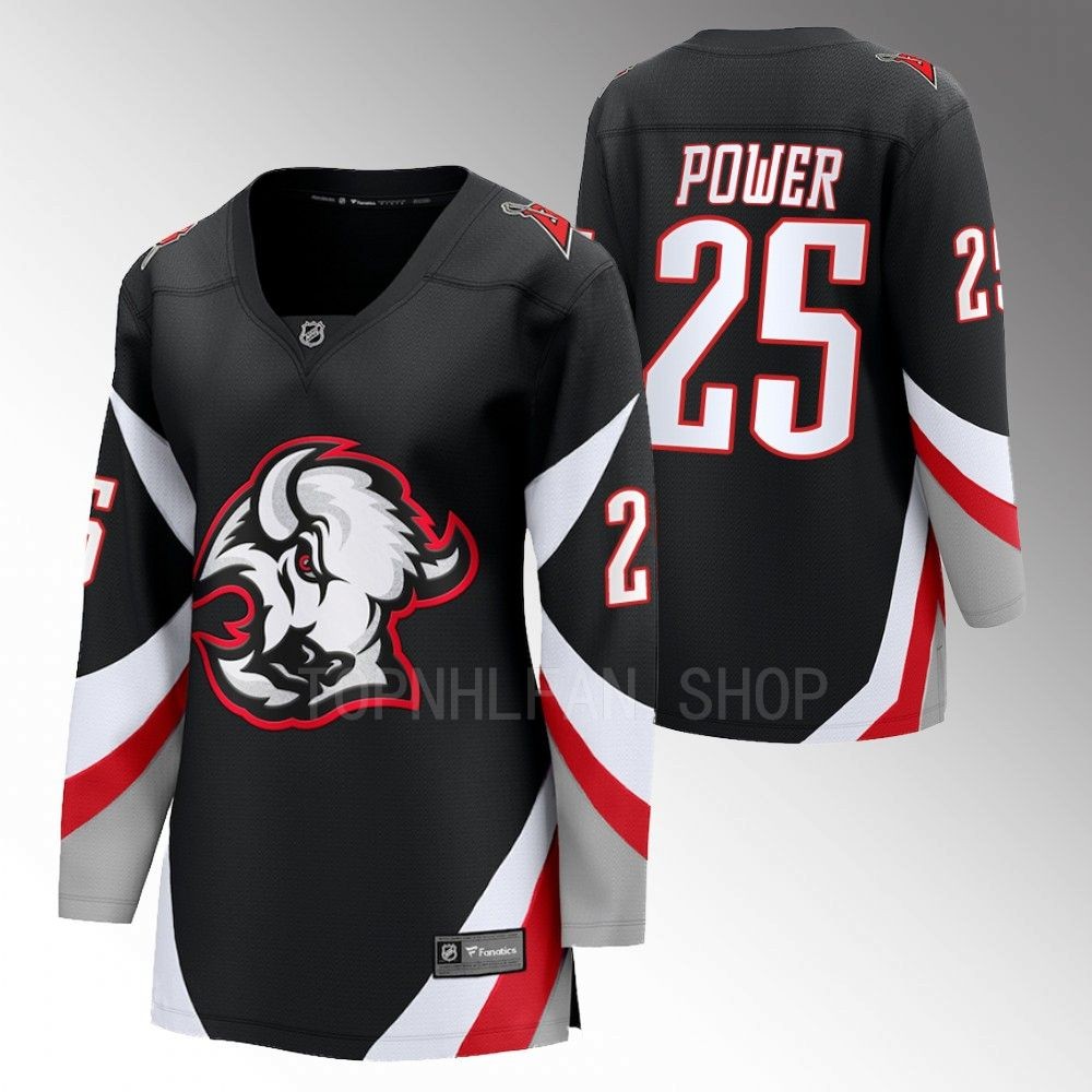 Buffalo Sabres Owen Power Women Black 2022-23 Goathead Alternate Jersey