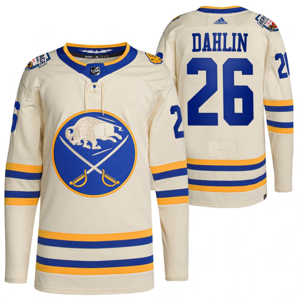 Buffalo Sabres Rasmus Dahlin 2022 Heritage Classic White Primegreen Authentic Jersey