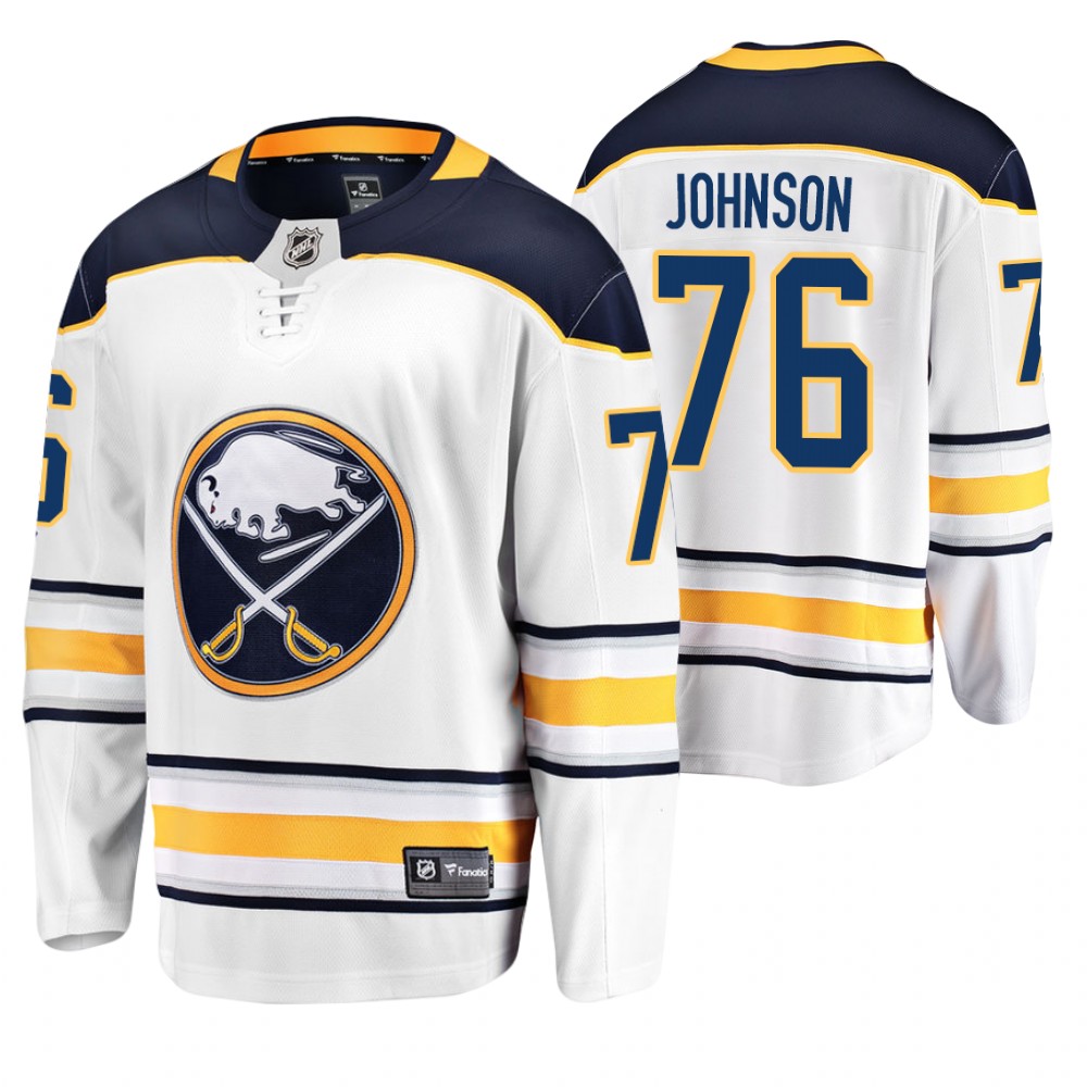 Buffalo Sabres Ryan Johnson Men's Away Breakaway Player Jersey