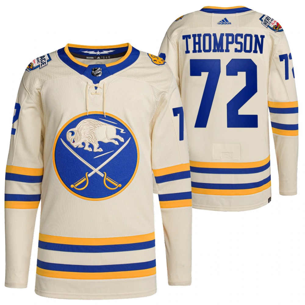 Buffalo Sabres Tage Thompson 2022 Heritage Classic White Primegreen Authentic Jersey