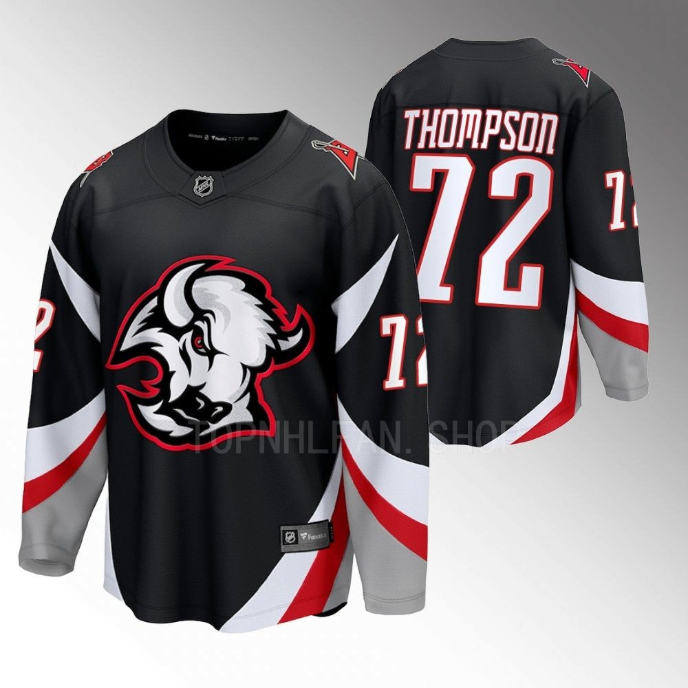 Buffalo Sabres Tage Thompson Black 2022-23 Goathead Alternate Premier Breakaway Player Jersey