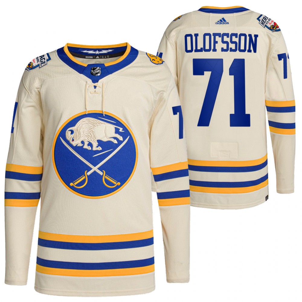 Buffalo Sabres Victor Olofsson 2022 Heritage Classic White Primegreen Authentic Jersey
