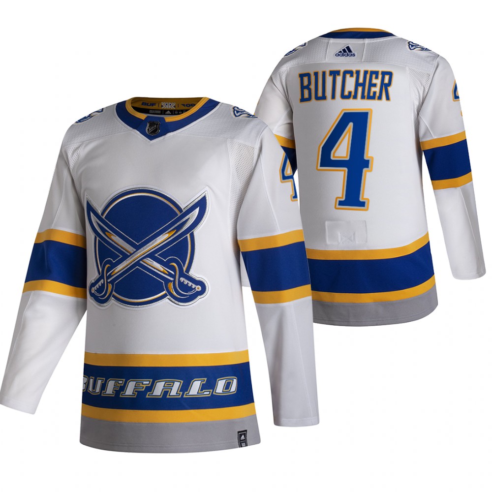 Buffalo Sabres Will Butcher White 2021 Reverse Retro Special Edition Jersey