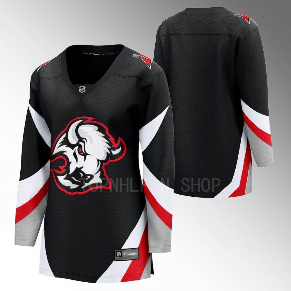 Buffalo Sabres Women Black 2022-23 Goathead Alternate Jersey